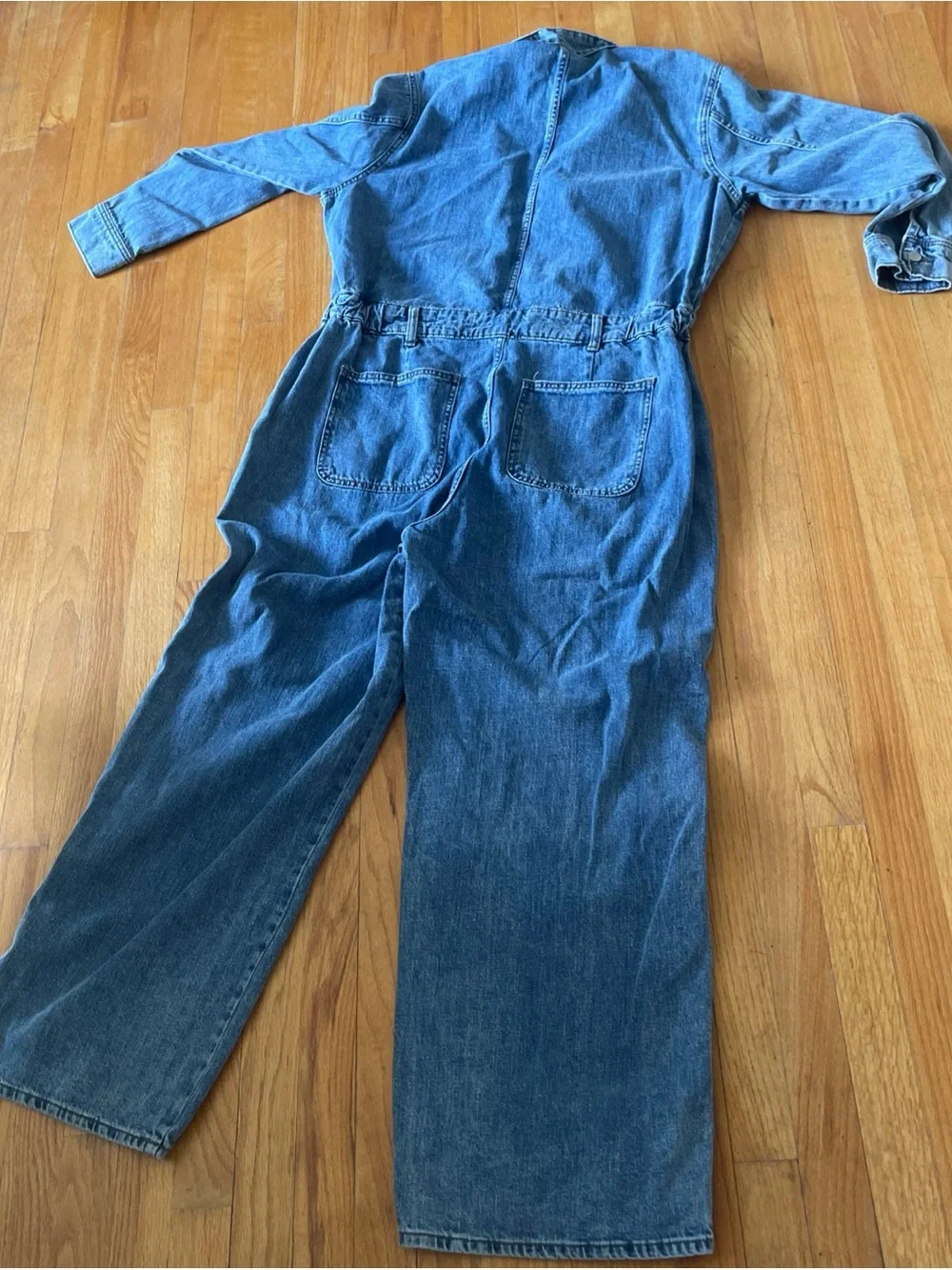 Universal Thread Denim Jumpsuit in Blue size 16
